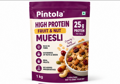 Pintola High Protein Fruit & Nut Muesli 25 g Protein