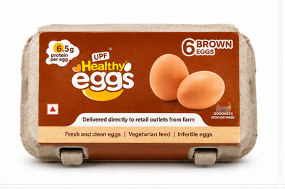 UPF Healthy Brown Eggs - 6 pieces