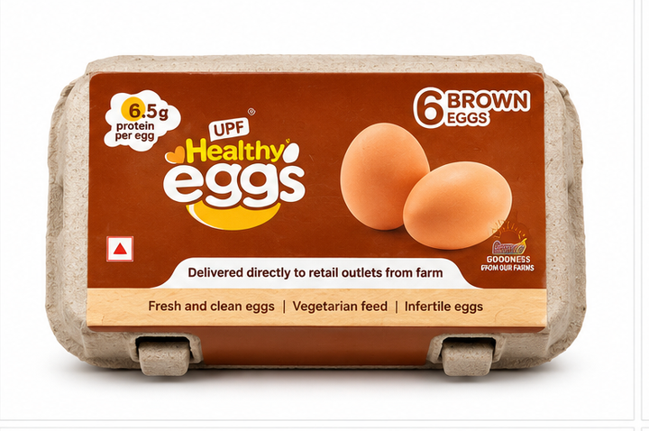UPF Healthy Brown Eggs - 6 pieces