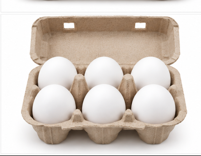 Happinest White Eggs Pack of 6 4