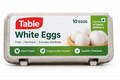 Table White White Eggs 1