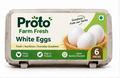Proto Farm Fresh White Eggs 6 pieces Tray 1