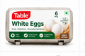 Table White Eggs (6 pcs) 1