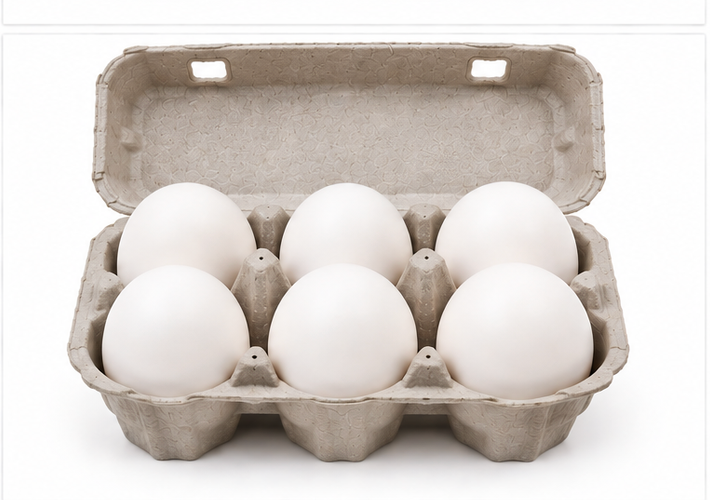 Table White Eggs (6 pcs) 2