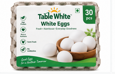 Table White White Eggs