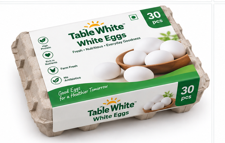 Table White White Eggs 3