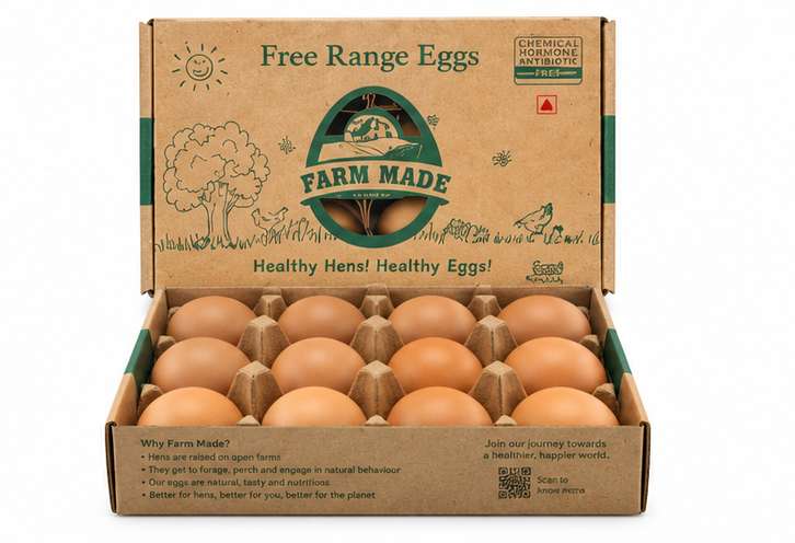 Farm Made Free Range Eggs 12 pcs