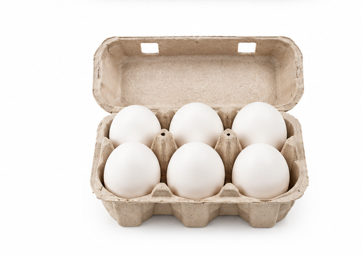 Abhi Vitamin D3 White Protein Rich Eggs - 1 pack (6 pieces) 4