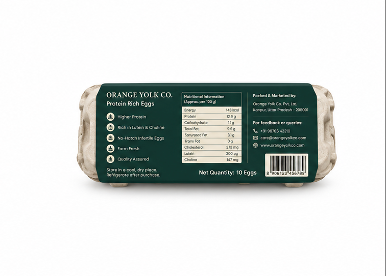 Orange Yolk Co. Protein Rich Eggs 2