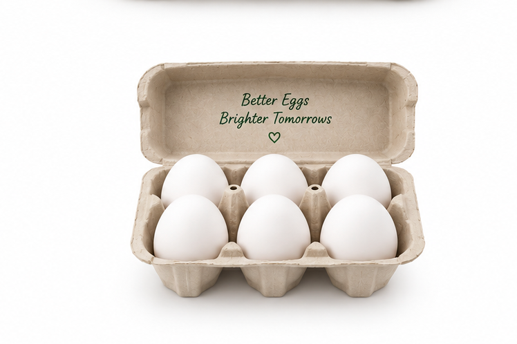 Hen Fruit -6 Farm Fresh Antibiotic Free White Protein Rich Eggs 4
