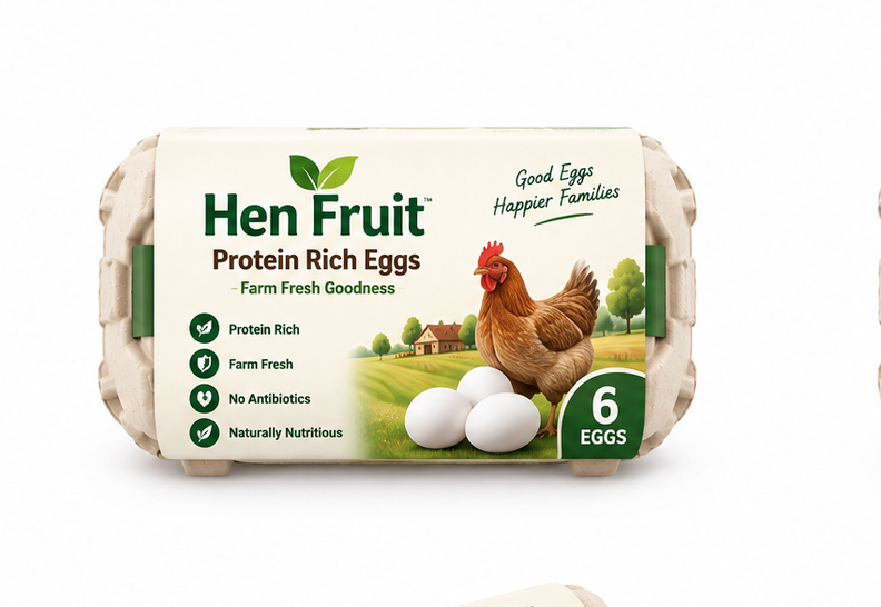 Hen Fruit Protein Rich Eggs - 6 Pieces