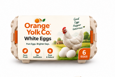 Orange Yolk Co. White Eggs