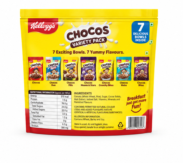 Kellogg's Multigrain Chocos Variety Pack 2