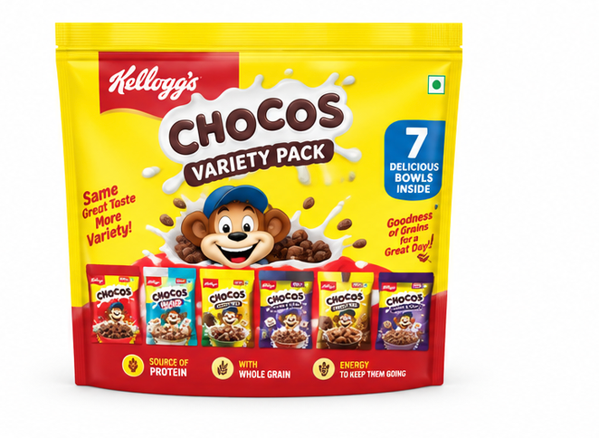Kellogg's Multigrain Chocos Variety Pack 3