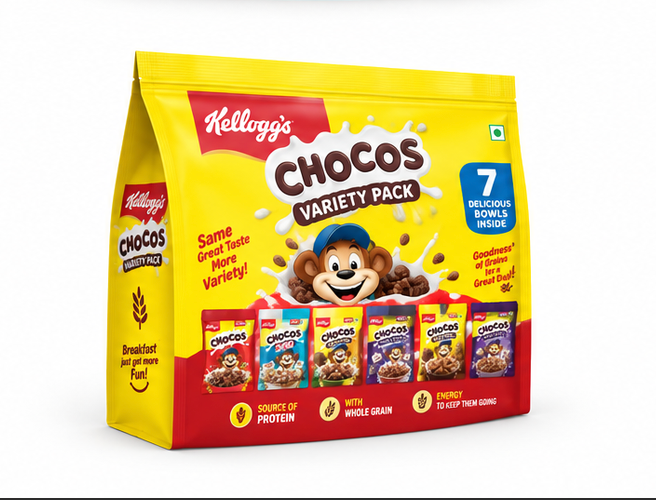 Kellogg's Multigrain Chocos Variety Pack 4