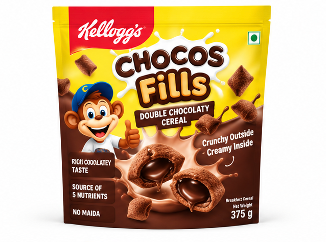 Kellogg's Chocos Fills Double Chocolaty Cereal