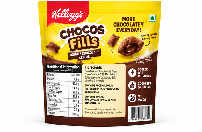 Kellogg's Chocos Fills Double Chocolaty Cereal 2