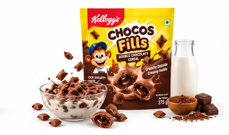 Kellogg's Chocos Fills Double Chocolaty Cereal 4
