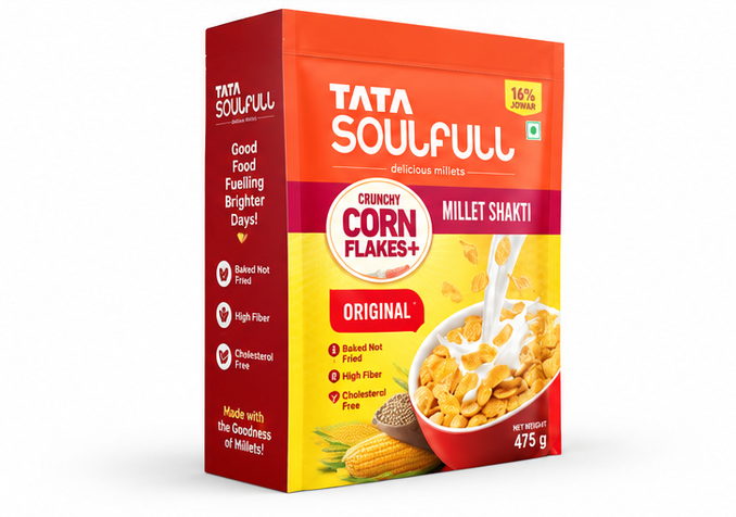 Tata Soulfull Corn Flakes Original (Crunchy Corn and Millets) 3