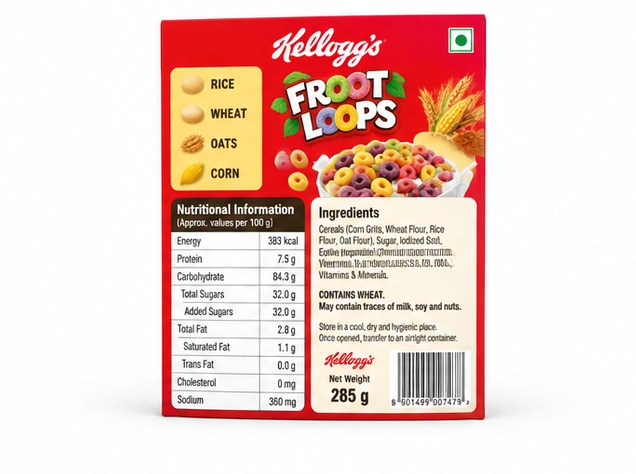 Kellogg's Froot Loops - Crunchy Multigrain Cereal 2
