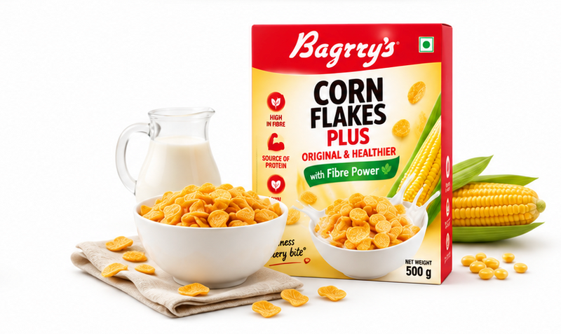 Bagrry's Corn Flakes Plus Original & Healthier (with Fibre Power) 4