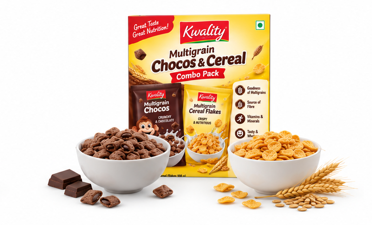 Kwality Multigrain Chocos & Cereal Combo Pack 4