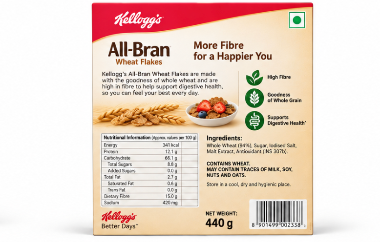 Kellogg's All Bran Wheat Flakes 2