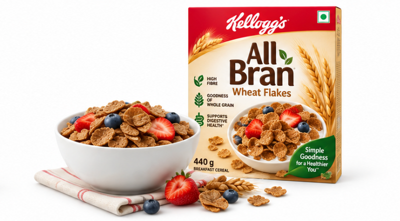 Kellogg's All Bran Wheat Flakes 4