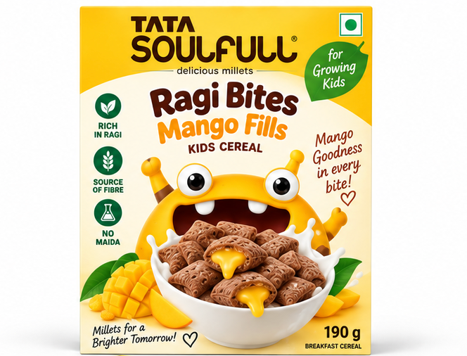 Tata Soulfull Ragi Bites Mango Fills Kids Cereal