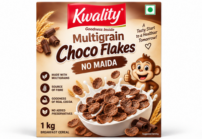 Kwality Multigrain Choco Flakes - No Maida
