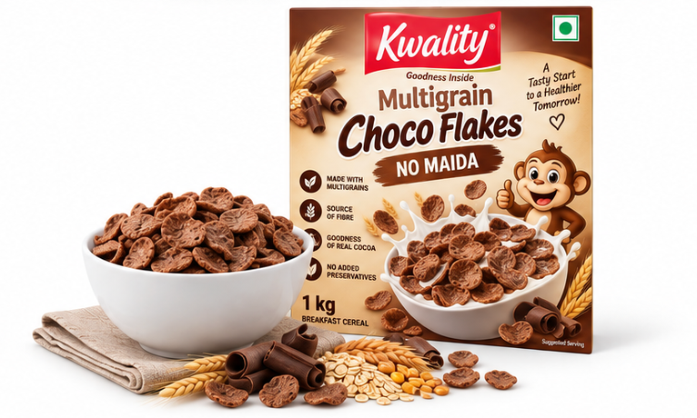 Kwality Multigrain Choco Flakes - No Maida 4