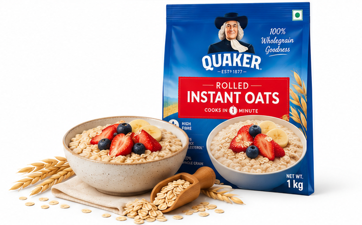 Quaker Rolled Instant Oats 4
