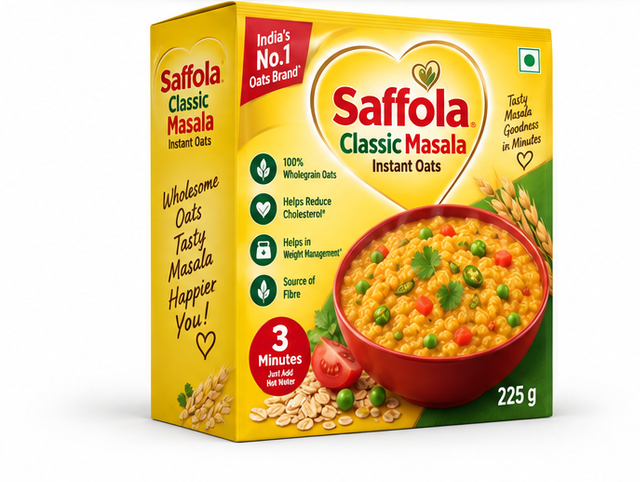 Saffola Classic Masala Instant Oats 3