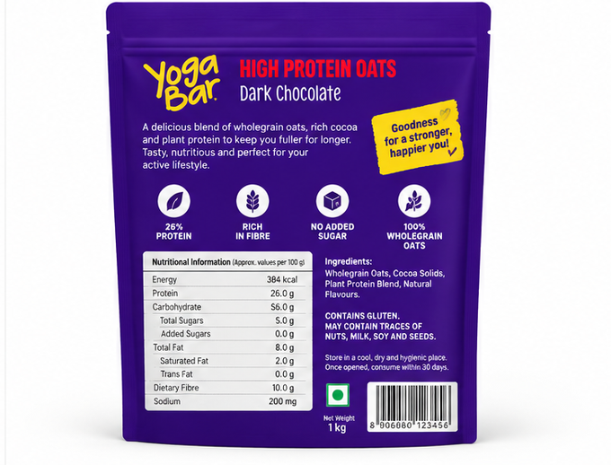 Yoga Bar Protein Oats - Dark Chocolate 2