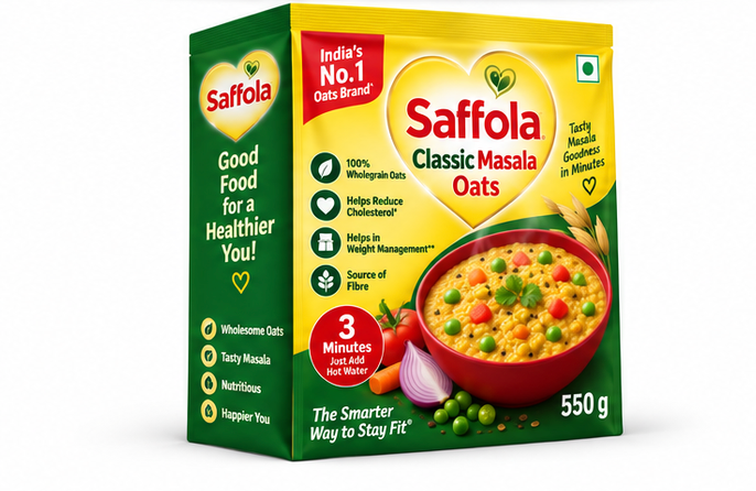 Saffola Classic Masala Oats 3