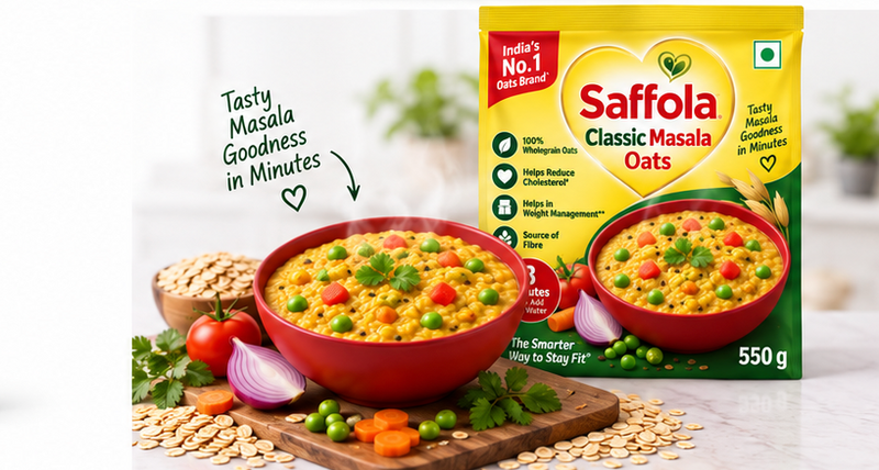 Saffola Classic Masala Oats 4