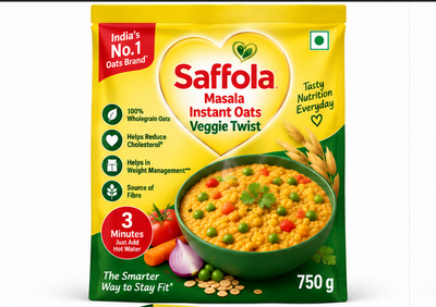 Saffola Masala Instant Oats Veggie Twist