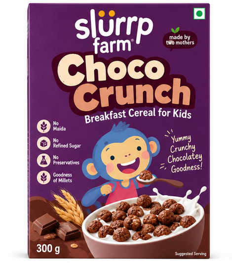 Slurrp Farm Choco Crunch Breakfast Cereal for Kids