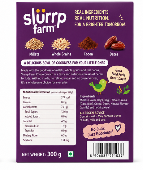 Slurrp Farm Choco Crunch Breakfast Cereal for Kids 2