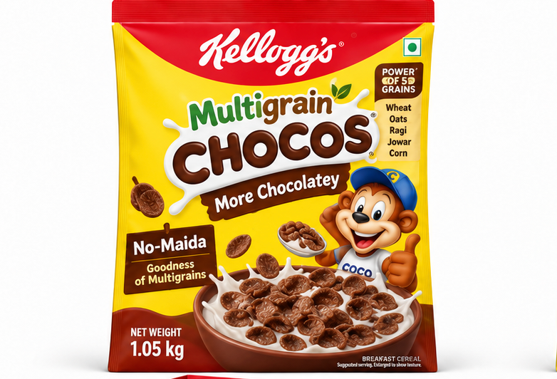 Kellogg's Multigrain Chocos More Chocolatey, No-Maida