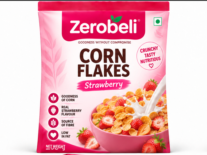 Zerobeli Corn Flakes - Strawberry