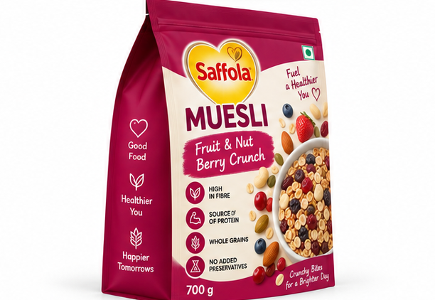Saffola Muesli Fruit & Nut Berry Crunch 3