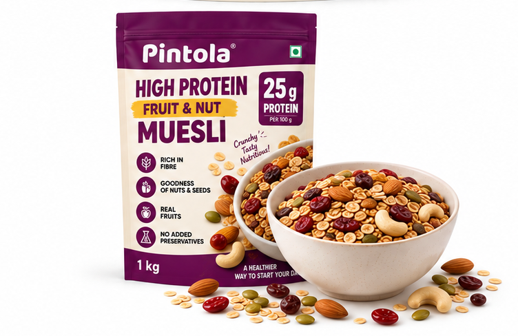 Pintola High Protein Fruit & Nut Muesli 25 g Protein 4