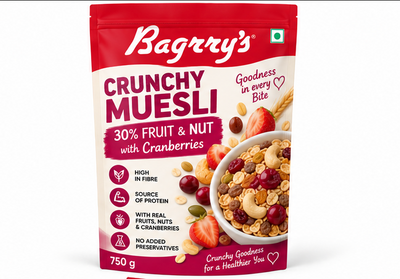 Bagrry's Crunchy Muesli 30% Fruit & Nut with Cranberries