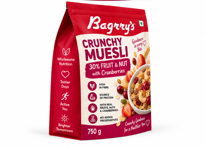 Bagrry's Crunchy Muesli 30% Fruit & Nut with Cranberries 3
