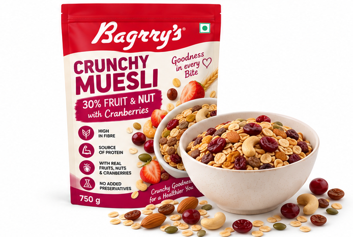 Bagrry's Crunchy Muesli 30% Fruit & Nut with Cranberries 4