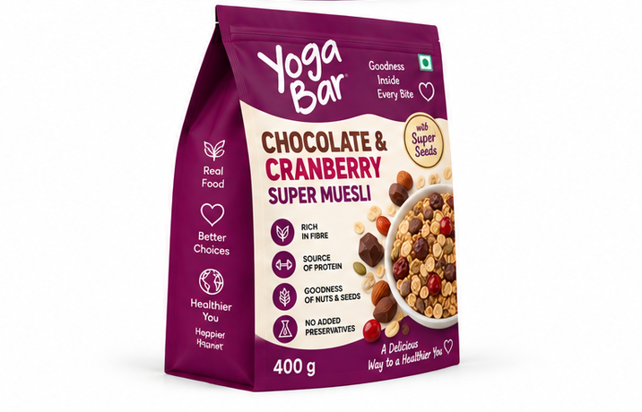 Yoga Bar Chocolate & Cranberry Super Muesli 3