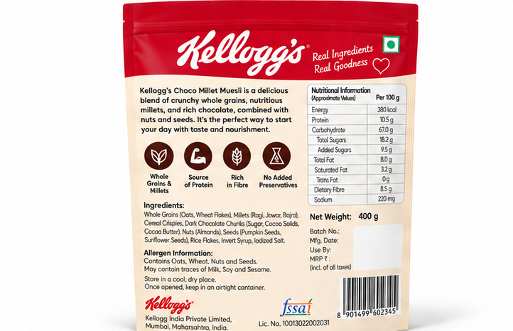 Kellogg's Choco Millet Muesli 2