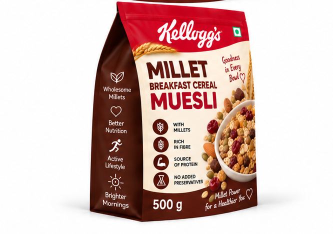 Kellogg's Millet Breakfast Cereal Muesli 3