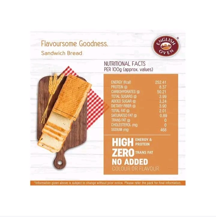 English Oven Sandwich White Bread 5